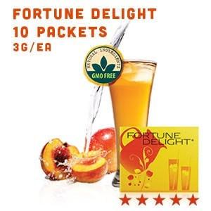 Fortune Delight 10 Pack (3g/ea) - Natural Herbal Tea by Sunrider Regular (Original) / Box of 10 Packets (3g/ea)